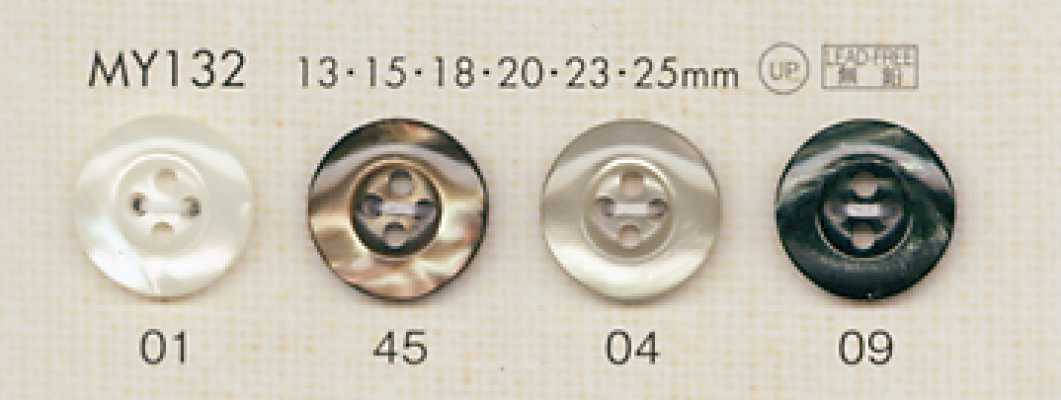 MY132 DAIYA BUTTONS 조개풍 폴리에스테르 단추