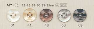 MY135 다이야 버튼 쉘 폴리에스터 버튼