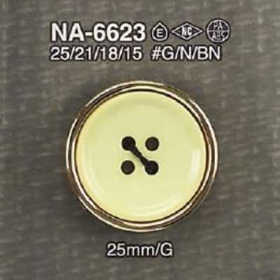 NA6623 나일론 수지/ABS 수지제 앞면 4구 단추