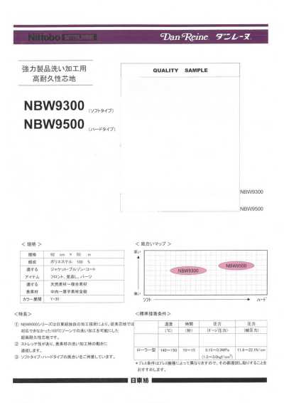 NBW9500 강력 제품 세탁 가공용 고내구성 심지 하드 타입