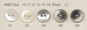NRS104 DAIYA BUTTONS 조개풍 폴리에스테르 단추