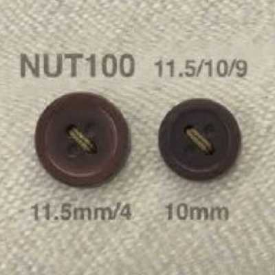NUT100 너트제 앞구멍 4구 단추