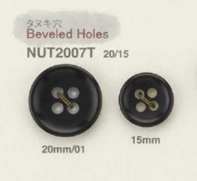NUT2007T 천연소재 너트 4구 단추