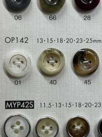 OP142 우아한 버팔로 모양의 4홀 폴리에스테르 버튼[단추] 다이야 버튼(DAIYA BUTTON) 서브 사진