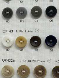 OP143 심플하고 차분한 색상, 4홀 폴리에스터 버튼[단추] DAIYA BUTTON 서브 사진
