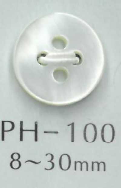 PH100 4홀 플랫 쉘버튼