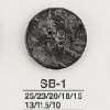 SB1 흑 마더오브펄(자개)제 앞면 4구멍 단추