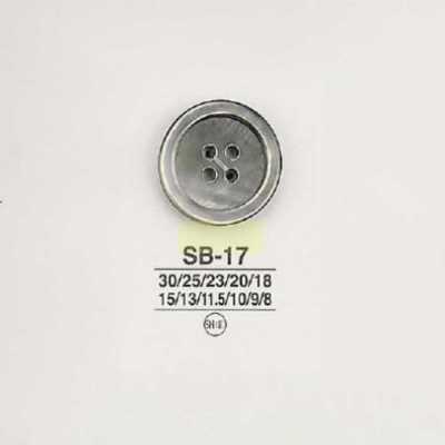 SB17 본쉘버튼-블랙 마더오브펄(자개)-