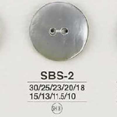 SBS2 흑마더오브펄(자개)제 앞구멍 2구멍 단추