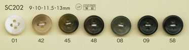 SC202 DAIYA BUTTONS 내충격 HYPER DURABLE 시리즈 물소풍 폴리에스테르 단추