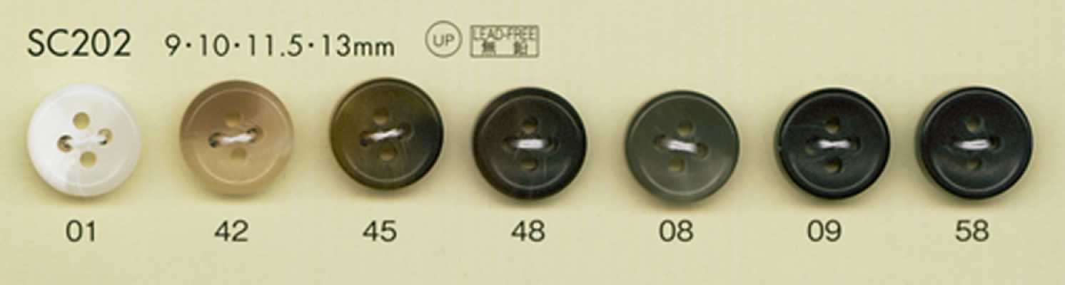 SC202 DAIYA BUTTONS 내충격 HYPER DURABLE 시리즈 물소풍 폴리에스테르 단추