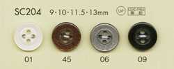 SC204 DAIYA BUTTONS 충격에 강한 HYPER DURABLE 시리즈 조개조 폴리에스테르 단추