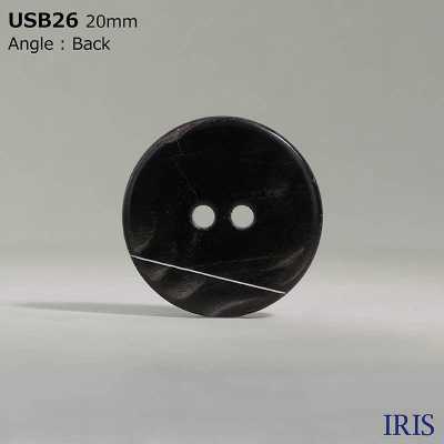 USB26 천연 소재 염색 마더오브펄 (자개) 조개 겉구멍 2개 구멍 윤기 있는 단추 IRIS 서브 사진