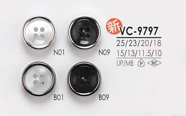 VC9797 염색용 조개풍 리벳 단추