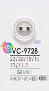 VC9728 염색용 2구 아일렛 단추