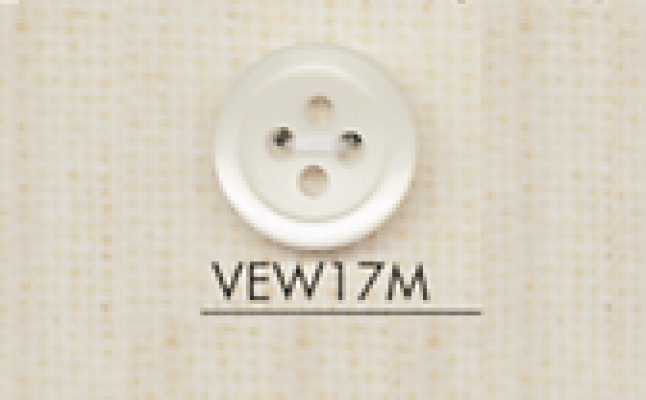 VEW17M DAIYA BUTTONS 조개껍데기풍 폴리에스테르 단추