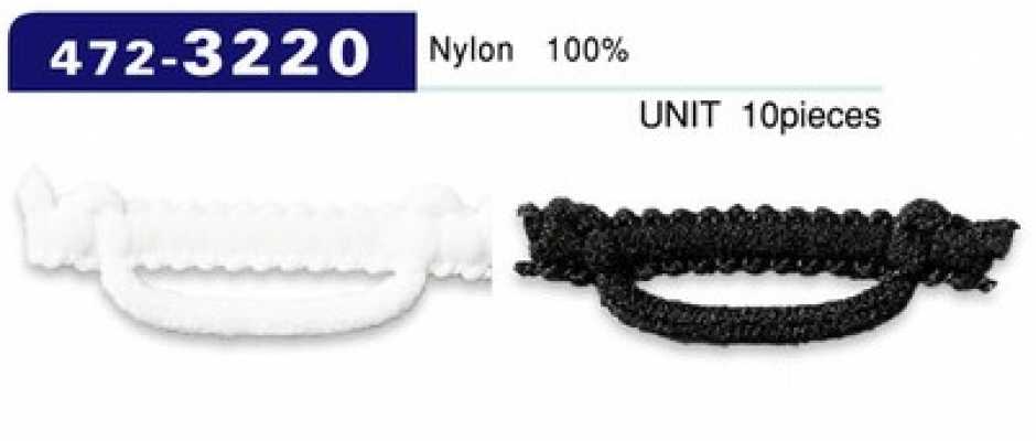 472-3220 루프 패스너 울리 나일론 타입 가로형 37mm (입수 10)