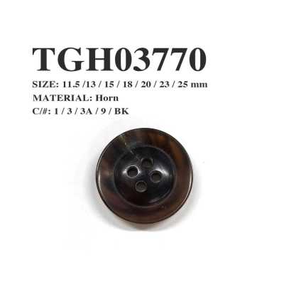 TGH03770 오리지널 물소 4구멍 단추