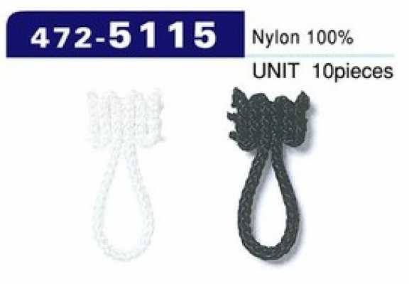 472-5115 루프 패스너 브레이드 끈 타입 전체 길이 23mm(입수 10)