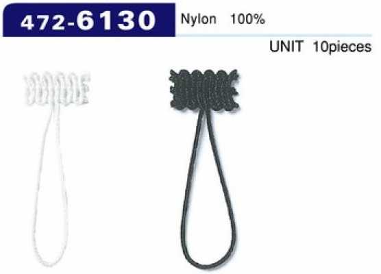472-6130 루프 패스너 편조끈 타입 전체 길이 40mm(입수 10)
