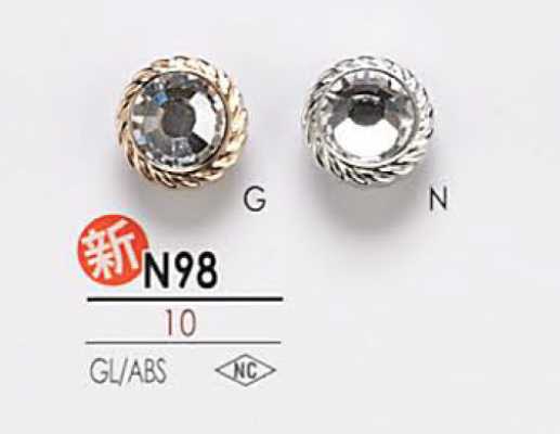 N98 크리스털 스톤 단추