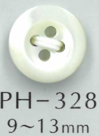 PH328 4구멍 원형 엣지 쉘버튼