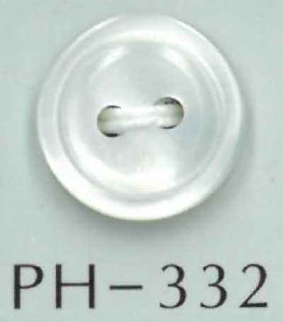 PH332 2홀 테두리 둥근 쉘버튼