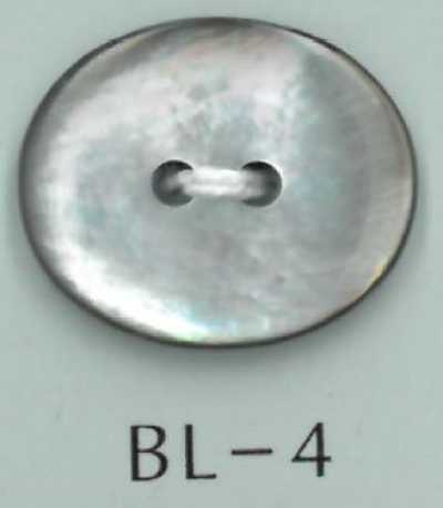 BL-4 2구멍 타원형 쉘버튼