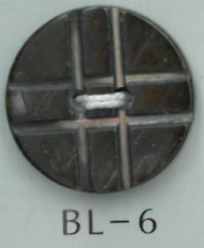BL-6 2구멍 십자 조개 단추