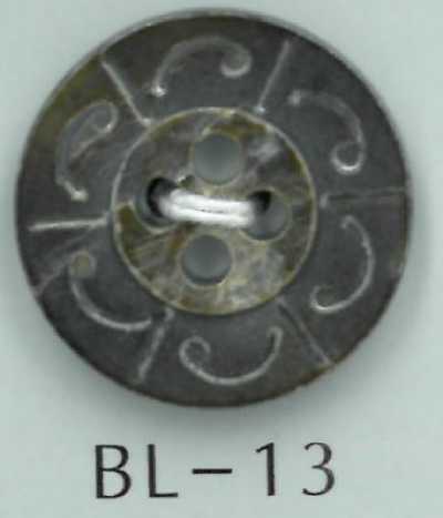 BL-13 4구 일본풍 무늬 쉘버튼