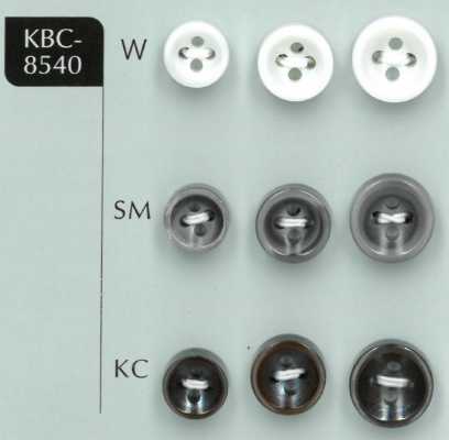 KBC-8540 4구멍 4mm 두께의 오목한 쉘버튼