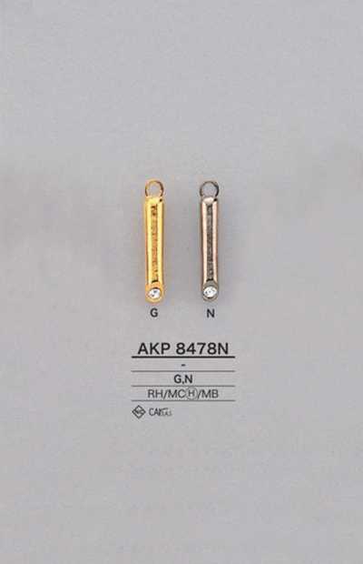 AKP8478N 라인스톤 원통형 지퍼 포인트(지퍼 슬라이더)