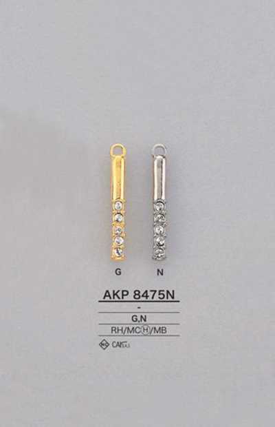 AKP8475N 라인스톤 원통형 지퍼 포인트(지퍼 슬라이더)