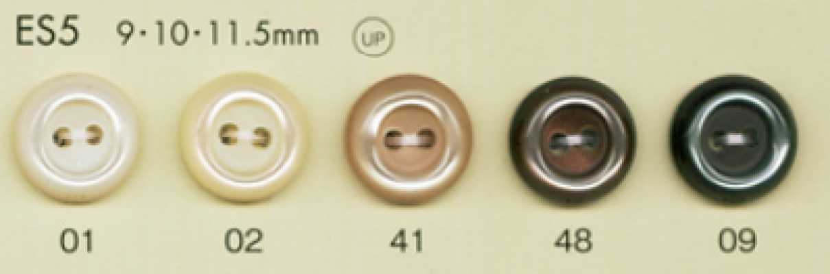 ES5 DAIYA BUTTONS 조개풍 폴리에스테르 단추