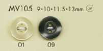 MV105 DAIYA BUTTONS 조개풍 폴리에스테르 단추