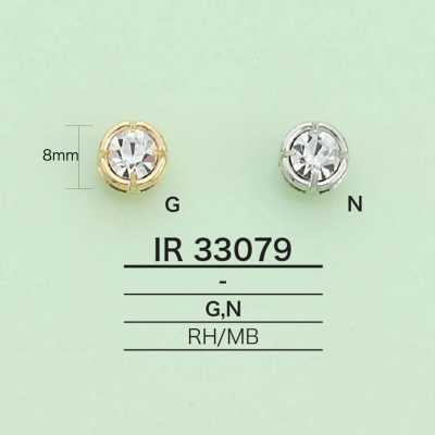 IR33079 라인스톤이 달린 참(원형)