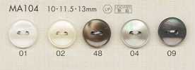 MA104 DAIYA BUTTONS 조개풍 폴리에스테르 단추