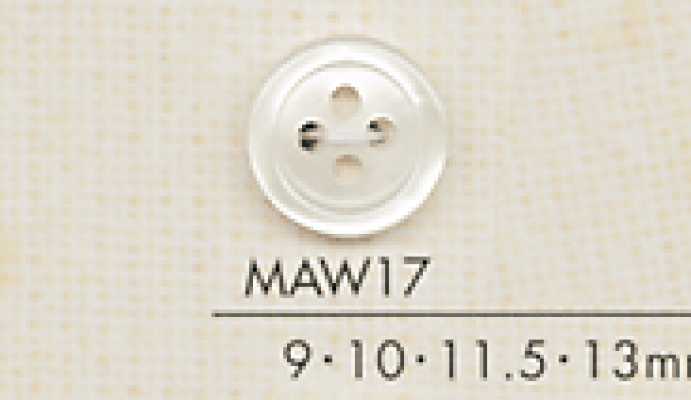 MAW17 DAIYA BUTTONS 조개 느낌 폴리에스테르 단추