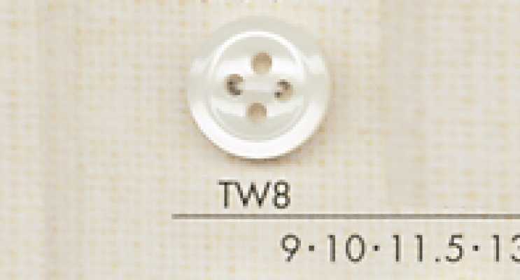 TW8 DAIYA BUTTONS 조개풍 폴리에스테르 단추