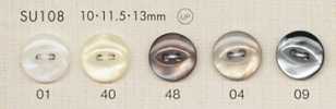 SU108 DAIYA BUTTONS 조개풍 폴리에스테르 단추