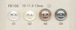 FR100 DAIYA BUTTONS 조개풍 폴리에스테르 단추