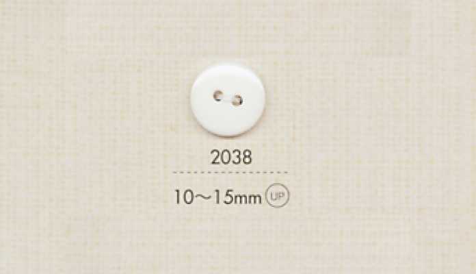 2038 DAIYA BUTTONS 2구멍 평형 폴리에스테르 단추