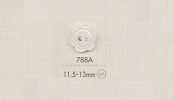 788A DAIYA BUTTONS 두 구멍 폴리에스테르 단추(꽃 모양)