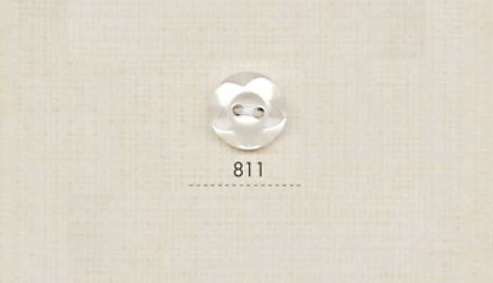 811 DAIYA BUTTONS 2구멍 조개 느낌 폴리에스테르 단추(입체 꽃)