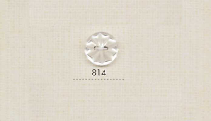 814 DAIYA BUTTONS 두 구멍 조개풍 폴리에스테르 단추(입체 꽃)