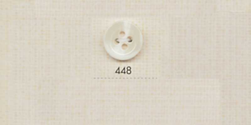448 DAIYA BUTTONS 네 구멍 물소풍 폴리에스테르 단추(흰색)