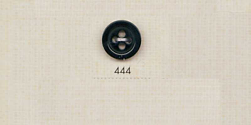 444 DAIYA BUTTONS 4구멍 물소조 폴리에스테르 단추(검정)