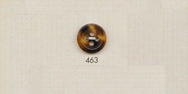 463 DAIYA BUTTONS 네 구멍 물소풍 폴리에스테르 단추(브라운)