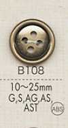 B108 심플 색상 다양 셔츠·재킷용 메탈 버튼