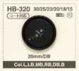 HB-320 천연 소재 물소 코트 재킷 용 4 구멍 혼 단추